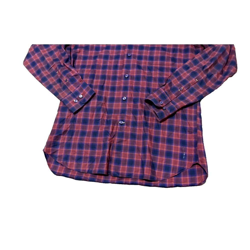 Robert Talbott Classic Button Up Shirt Mens Size M Multicolor Plaid‎ Long Sleeve - Picture 6 of 15